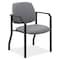Officesource OS Big & Tall Collection Guest Chair with Arms and Black Frame 59053FPAGR - alternate 1